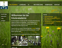 Tablet Screenshot of kraeuterakademie.ch